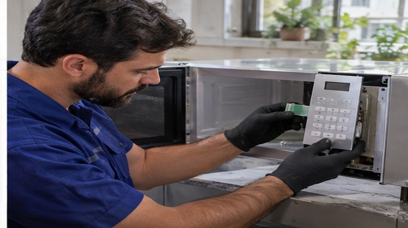 Conserto de micro-ondas em Taubaté‑SP: troca da membrana e do painel